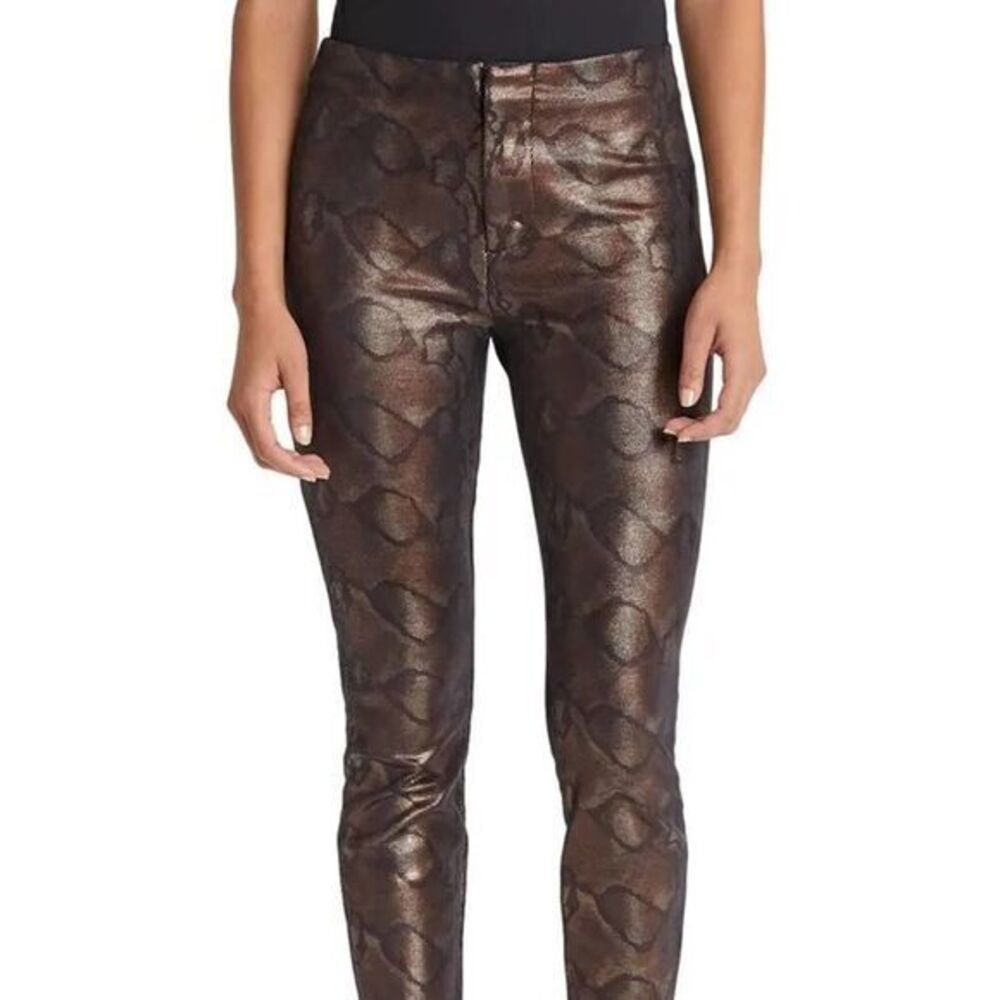 MOTHER Snake Texture High Waist Skinny Pants NWT